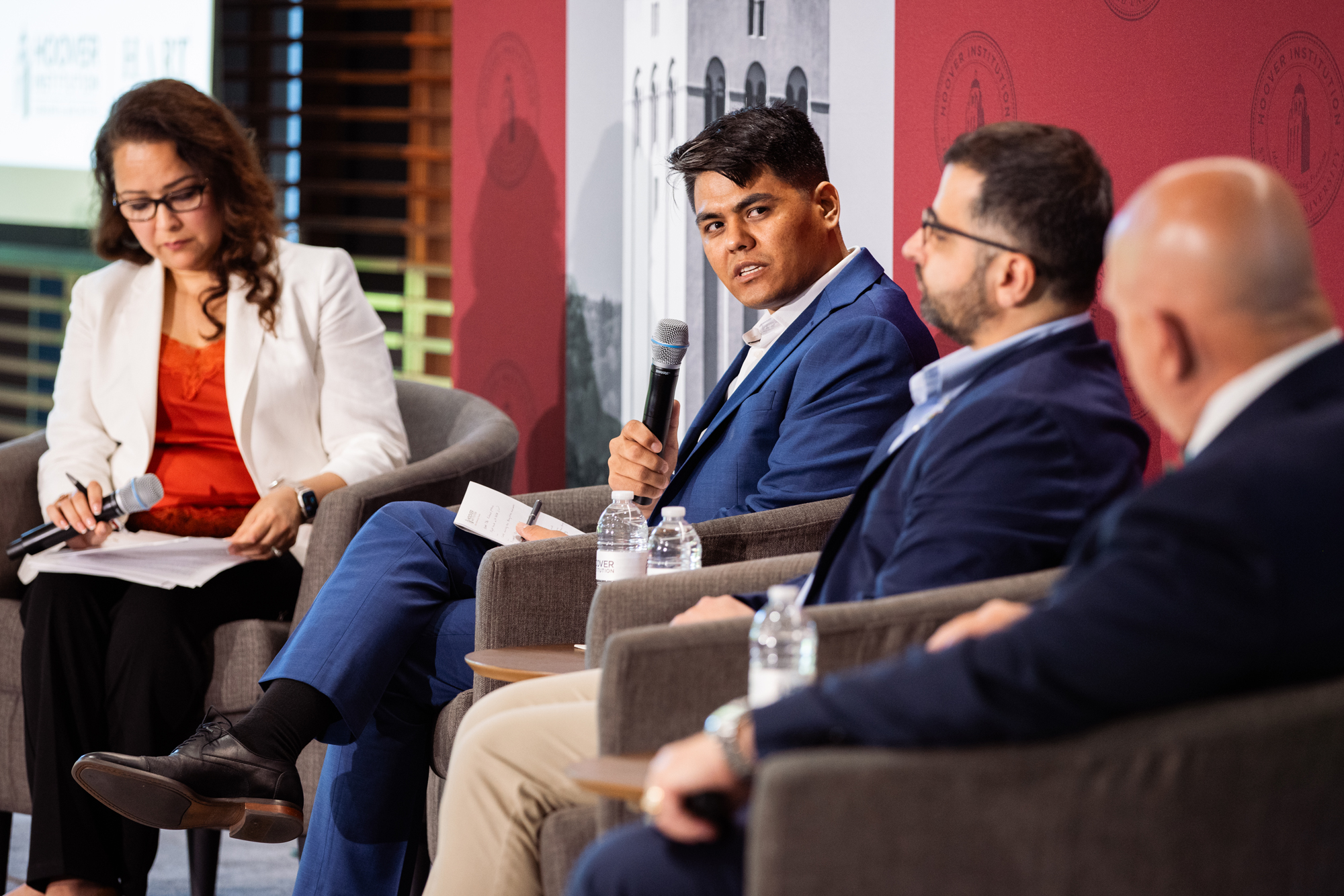 Former Afghan Air Force Maj. Mahdi Ahmadi speaks about his experience fleeing Kandahar during the fall of Afghanistan in August 2021. (Patrick Beaudouin)