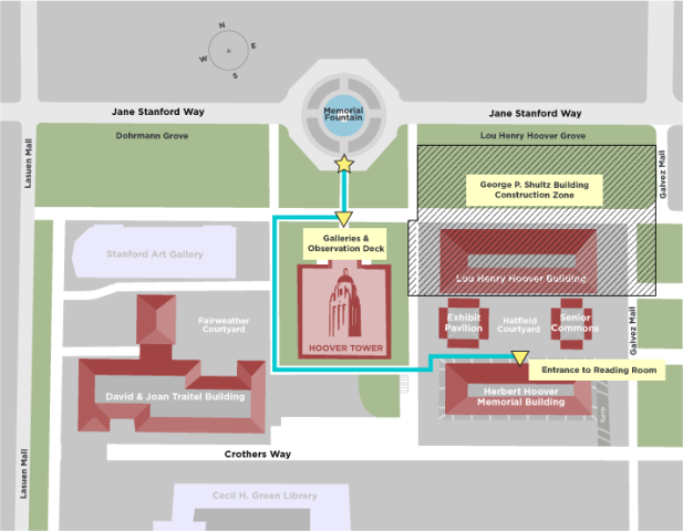 Hoover Visitor Map During Construction