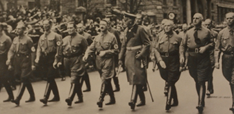 Detail of photograph of Nazi party elites