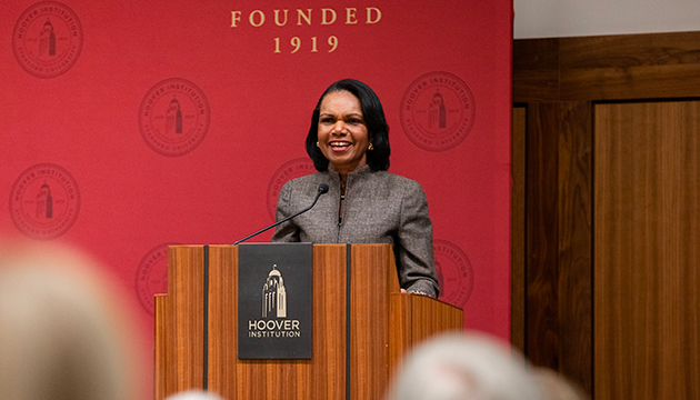 Condoleezza Rice at the Hoover Institution Education Summit
