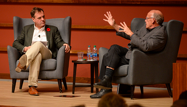 Niall Ferguson and Victor Davis Hanson at the Centennial Lecture Series