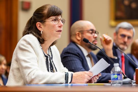 Macke Raymond testified before the House Committee on Education