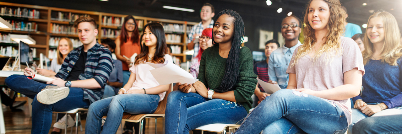 Student Study Classmate Classroom Lecture Concept stock photo