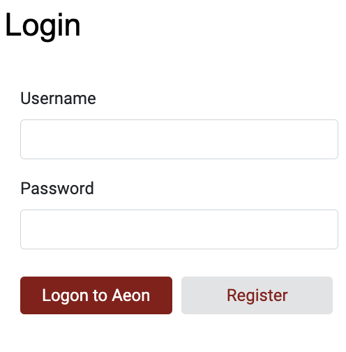 screen shot how to create aeon account