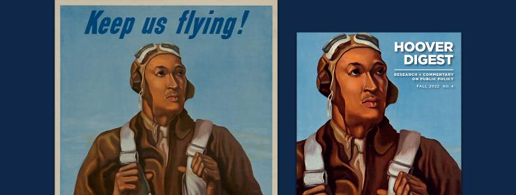 Poster and Hoover Digest cover comparison, US7434