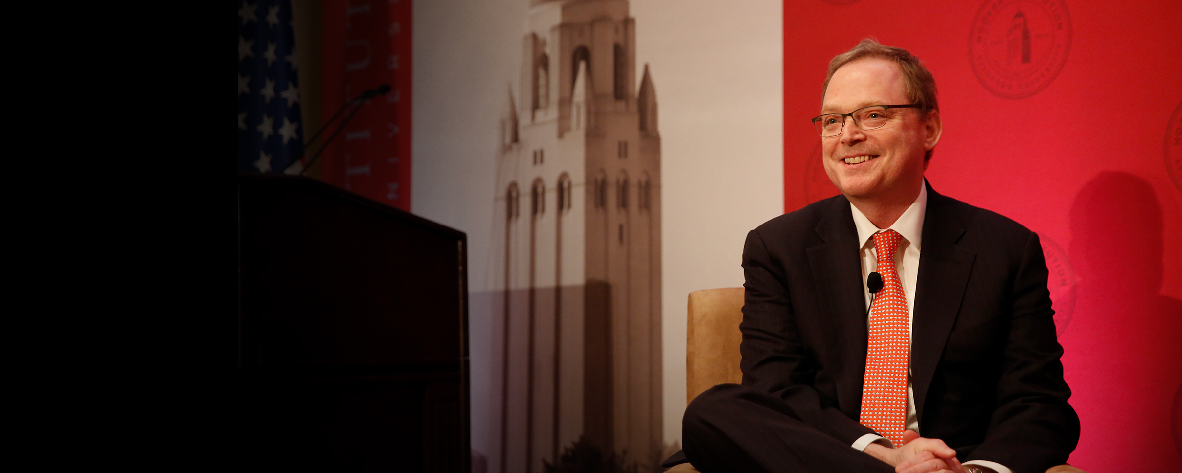 Kevin Hassett Action Shot