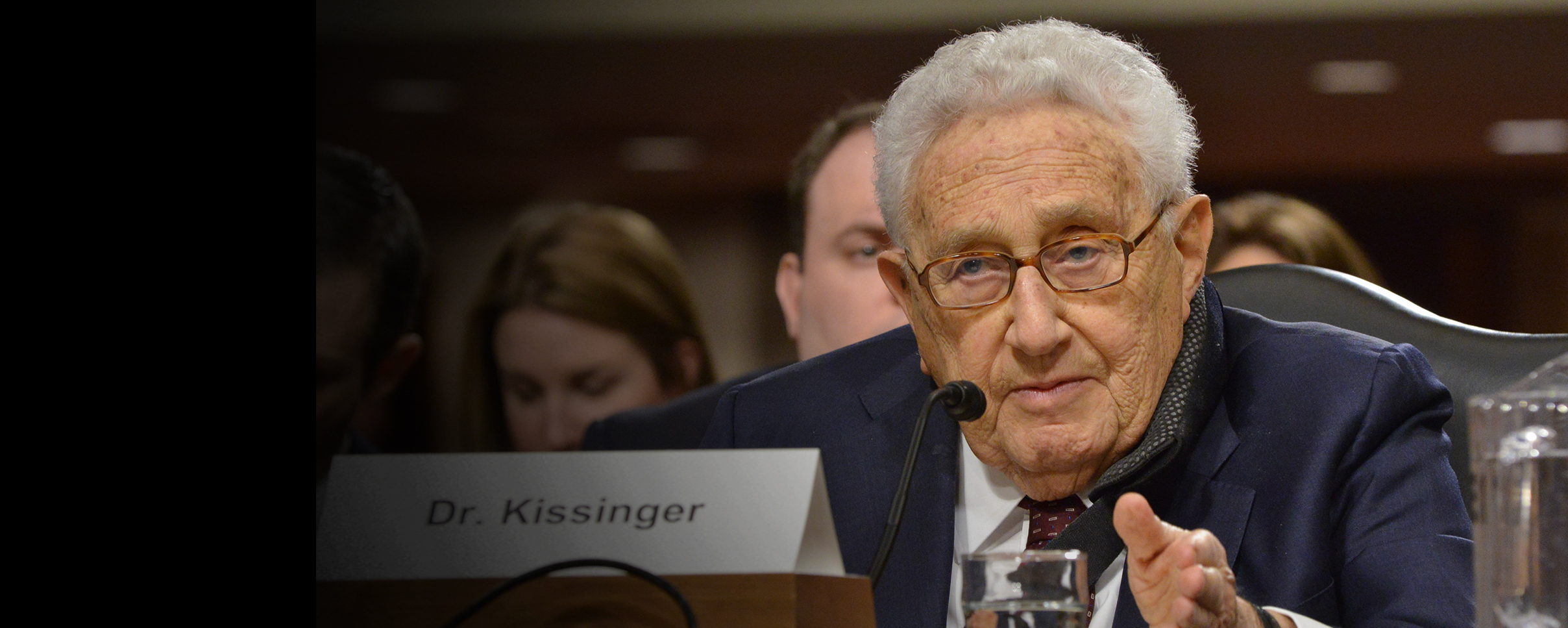 Henry Kissinger Action Shot