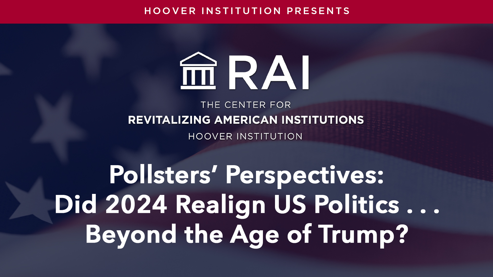 Matters of Policy & Politics | Revitalizing American Institutions
