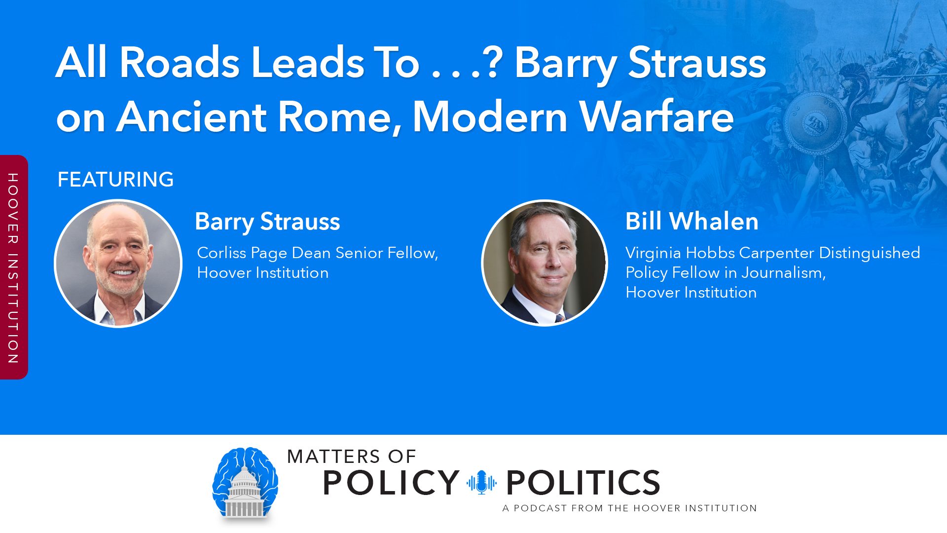 Matters of Policy and Politics, Barry Strauss, Jews, Romes, Ancient