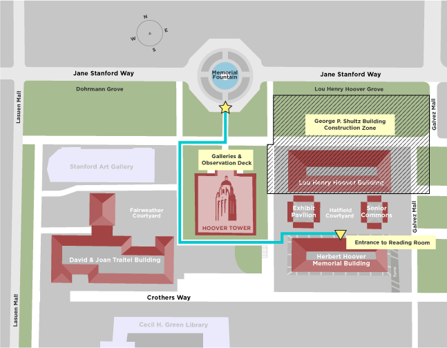 Hoover Institution Library & Archives Visitor Map