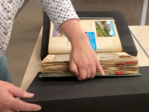 handling archival materials with foam supports