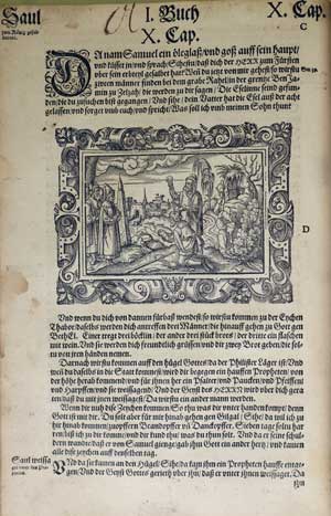 Luther Bible page from the Book of Samuel