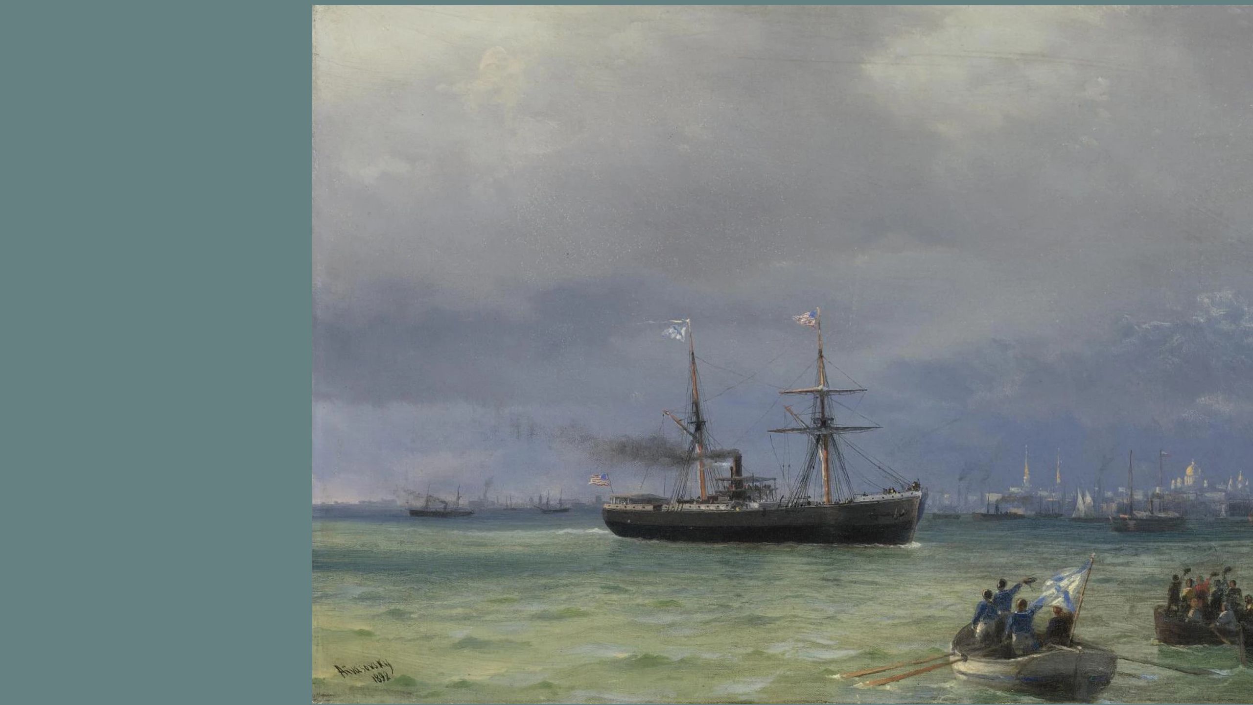 The Relief Ship, 1892 by Ivan Konstantinovich Aivazovsky (1817–1900), oil on canvas.