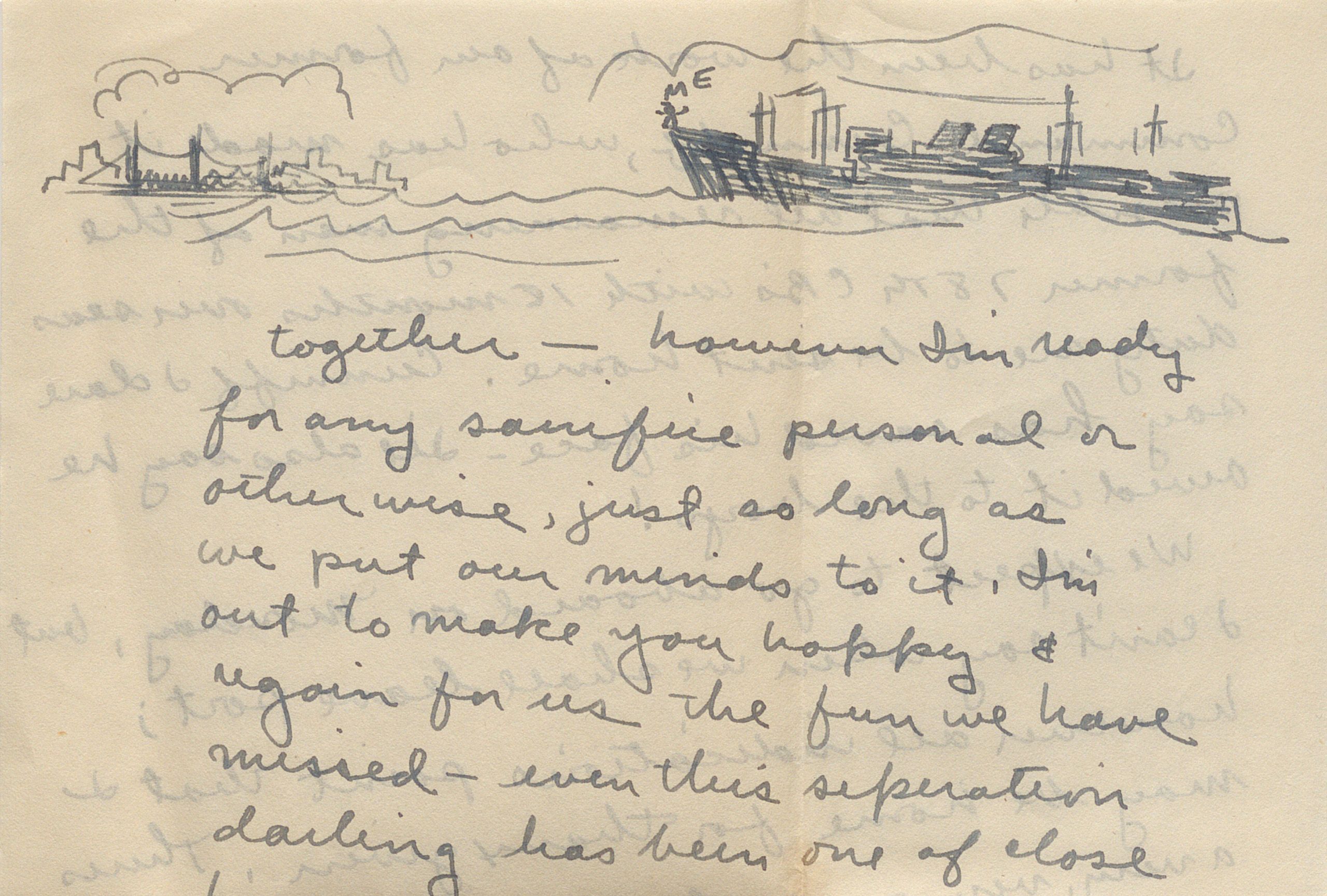 Letter from Natale Bellantoni to Irene Sztucinski, November 3, 1945.