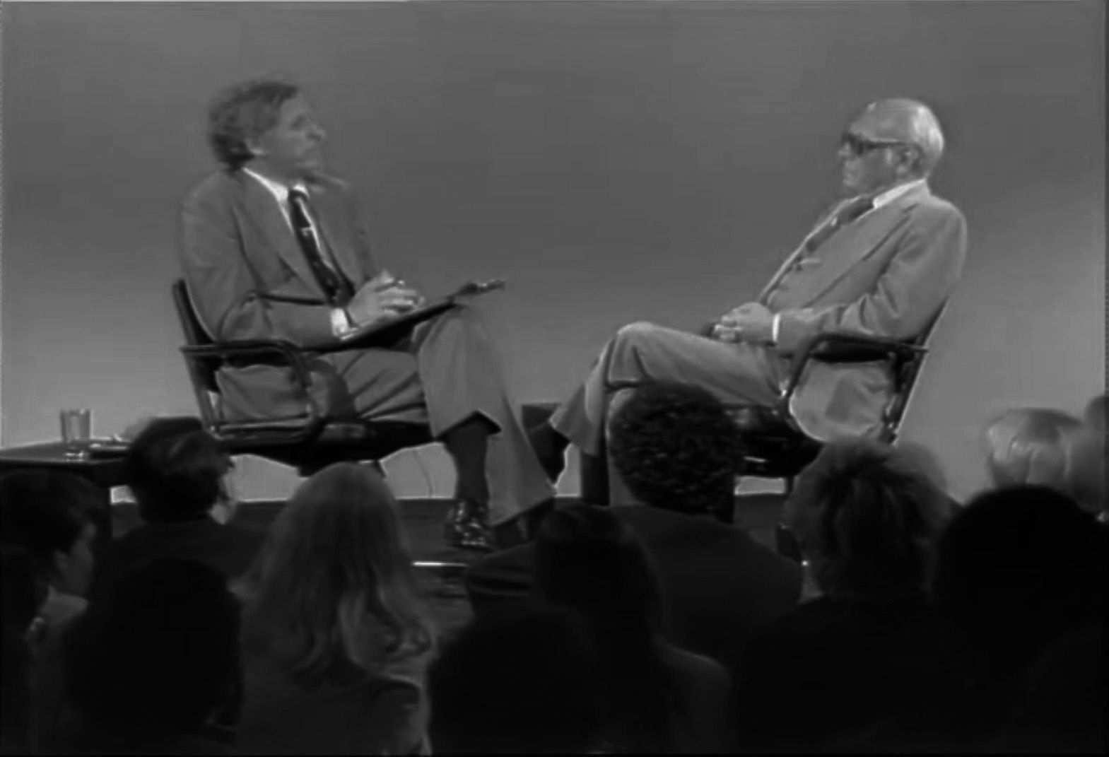 Photograph of William F. Buckley Jr. and Eugen Loebl, June 27, 1977, Program S0284