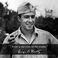 George Shultz as a marine