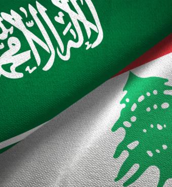 SaudiLebanon flags