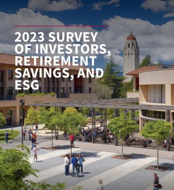 2023 SURVEY OF INVESTORS, RETIREMENT SAVINGS, AND ESG