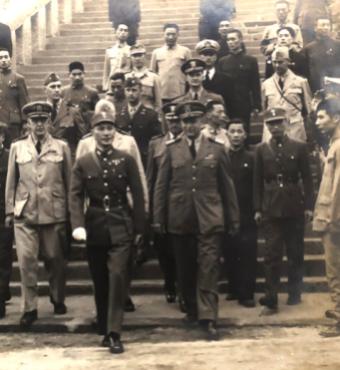 Photograph of Kuo Pin serving as Chiang Kai-shek’s security aide, circa 1945