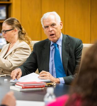 Philip K. Howard speaks at the Hoover Institution on May 16, 2024.
