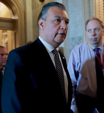 California Sen. Padilla Delivers Speech On Removal From DHS Press Conference