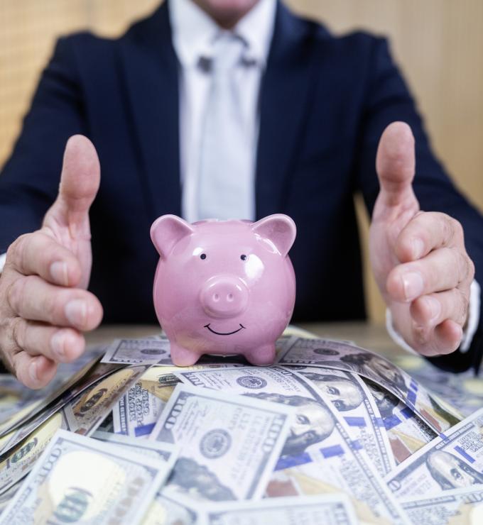 Insurance money - stock photo