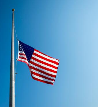 US Flag Half Mast