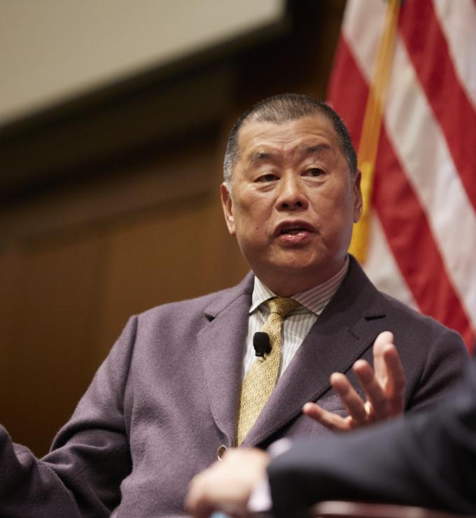 Jimmy Lai at Hoover, October 2019