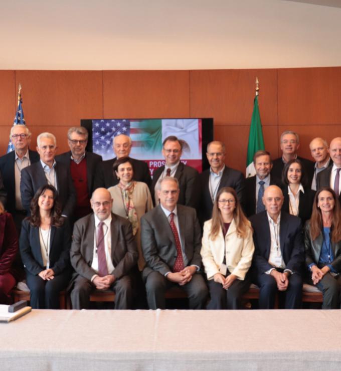 Participants at the Mexico-USA Prosperity and Security Conference are seen at the Instituto Tecnológico Autónomo de México (ITAM) on November 24, 2025.