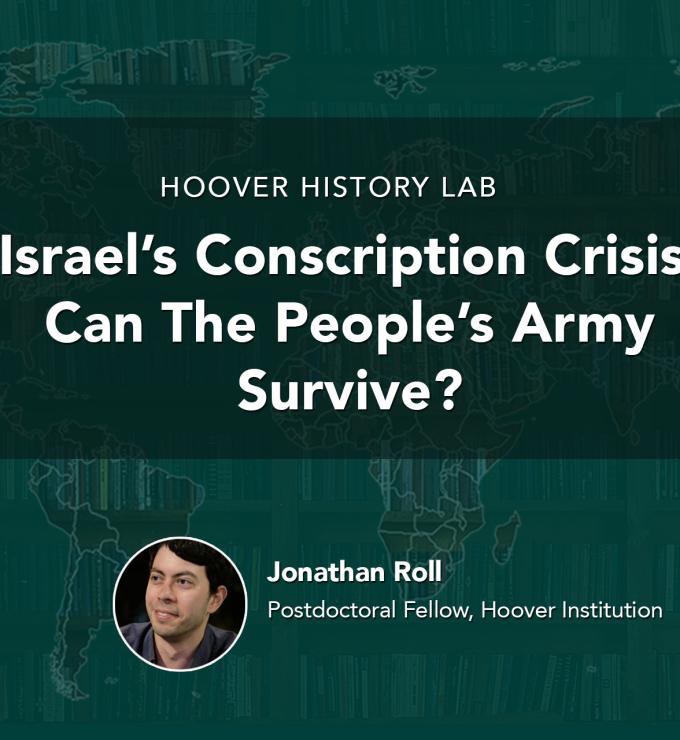 Israel’s Conscription Crisis | Jonathan Roll