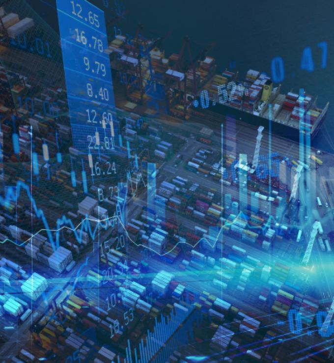 Global Commerce and Business logistics stock photo