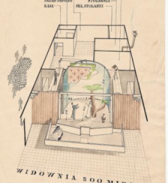 Plan of the camp theater (Jan Jasiewicz Papers, Hoover Institution Archives)