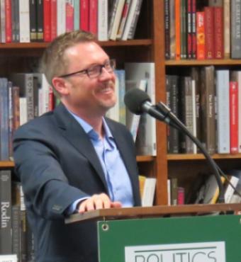 Charles King speaking at Politics &amp; Prose in Washington, DC, 2014 (Image courtesy of Taylordw via Wikimedia Commons)