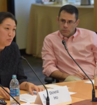 Denise Ho (left) and Michael Auslin (right) in the workshop.