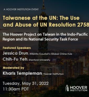 Image for Taiwanese at the UN: The Use and Abuse of UN Resolution 2758