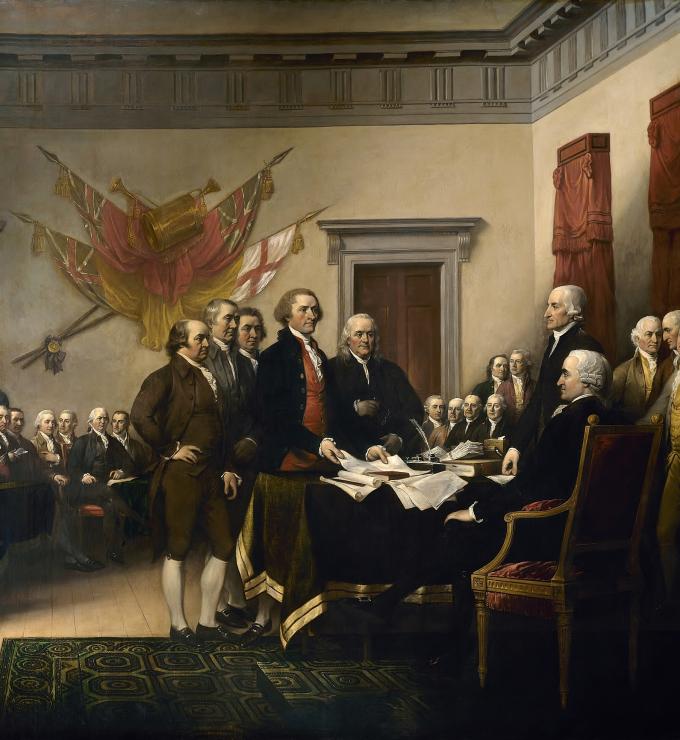 declaration of independence  by john trumbull image