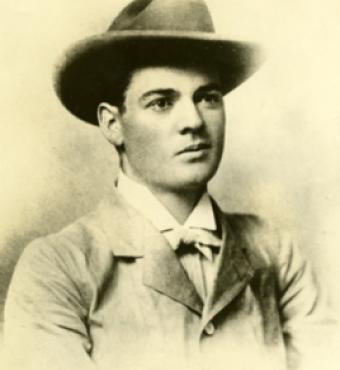 Herbert Hoover poses for his portrait at a studio in Perth, Western Australia