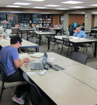 The new archives reading room on April 15, 2014