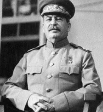 Stalin at the Tehran Conference in 1943.