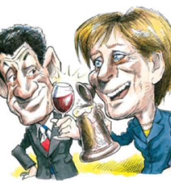 picture of Angela Merkel and Nicolas Sarkozy