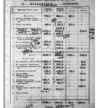 Soviet financial document