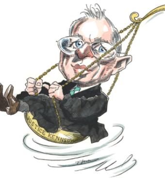 Supreme Court Justice Kennedy is the swing vote