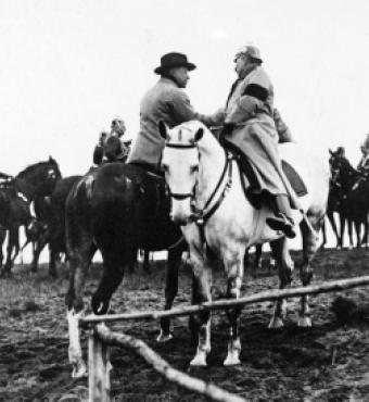 Former president Theodore Roosevelt and Kaiser Wilhelm II