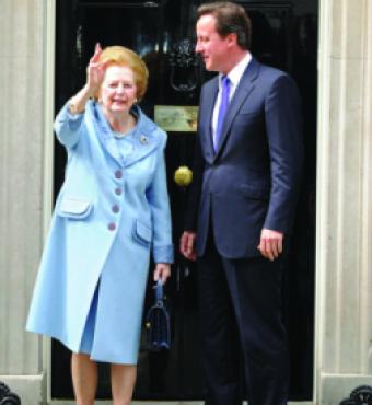 Margaret Thatcher and David Cameron