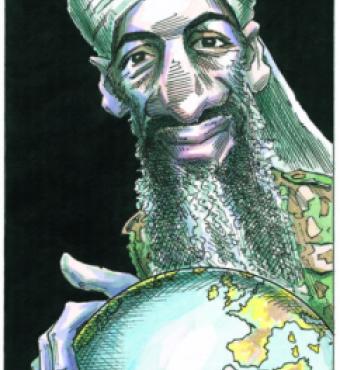 Bin Laden holding world