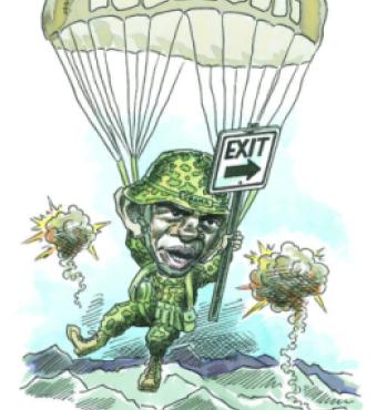 man in parachute