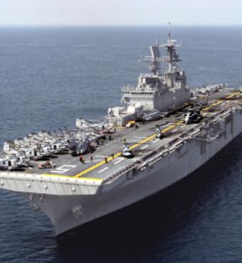 USS Bataan (LHD-5), a Wasp-class amphibious assault ship.