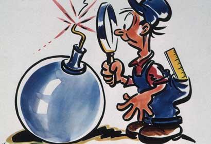 don't be an amateur g-man cartoon holding a magnifying glass Poster US 6547