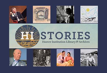 Collage of the logo for HISTORIES and 8 images from various digital stories