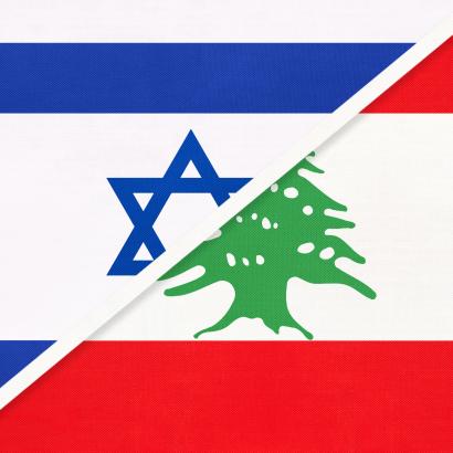  Lebanon/Israel flags